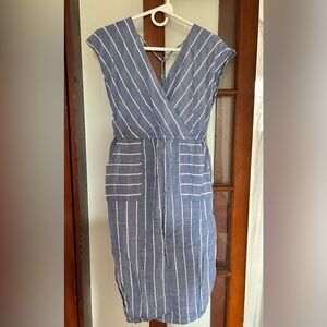 Universal Thread Blue and White Striped Dress